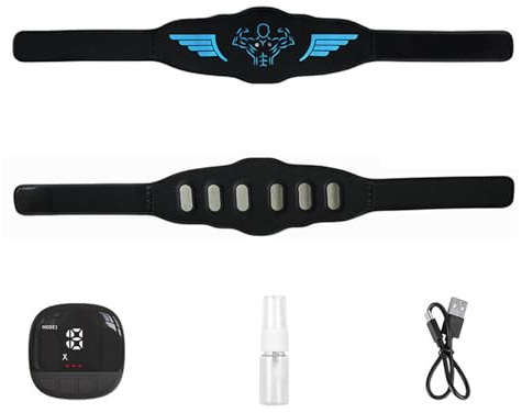 BONJUME EMS Bauchmuskeltrainer, EMS Gerät Bauchmuskeltrainer Elektrisch, Gezielte Stimulation der Bauch Muskulatur Stimulationsgerät Bauch Muskeln, Bauchtrainingsgerät für Männer und Frauen Das