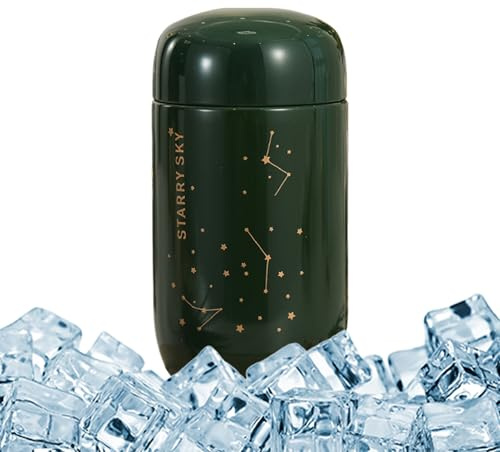 Gourde thermique - Bouilloire Mini Starry Egg, double paroi Isolation sous vide pour boissons chaudes et froides, idéale pour les sports de randonnée, le camping, les voyages et les activités de plein