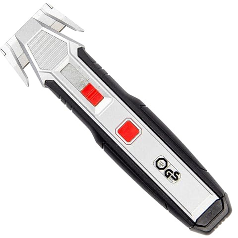 WEDO Cortador de láminas y raspador 2 en 1, cuchillo para cortar láminas con rascador integrado