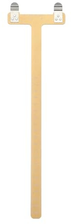 QUARKZMAN Équerre D'archerie en T, Règle en Forme De T 33 X 9 Mm Outil De Mesure De Corde d'arc en Alliage D'aluminium pour Accessoires D'archerie À Corde Recurve Et Compound (Jaune)