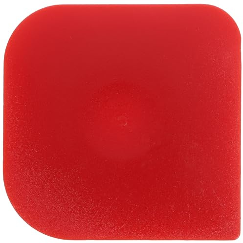 NULYLU Grattoir Cuisine Rouge Petit Format, Outil de Nettoyage pour Poêle et Wok, Plastique Résistant, Pratique pour Casseroles, Accessoire Compact pour Usage Quotidien, Ustensile