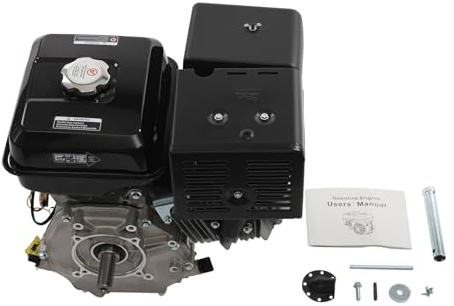 Motore a benzina 420 cc 15 CV 9700 W, motore multiuso OHV a 4 tempi, raffreddato ad aria, velocità 3000-3600 giri/min, allarme olio, per pompa dell'acqua, generatore, betoniera, tosaerba