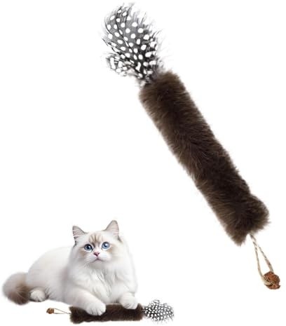 Silvervine Sticks for Cats Interactiva con Hierba Gatera | Palos De Catnip Para Enriquecimiento, Cumpleaños, Gatito, Mascotas, Interior, Aliviar Aburrimiento,