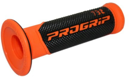 Puños Scooter Progrip 732 negro-naranja flúor