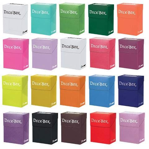 6 x Ultra Pro Deck-Boxen, Sammeln, Tauschen und Aufbewahren von Karten, Flip-Top, Mehrfarbig (Pokemon, Magic The Gathering, usw)