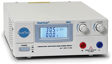 PeakTech P 6160 - Digtial Lab Power Supply - Lab Power Supply 0-30V / 0-30A DC, stabiliserad, 1 st