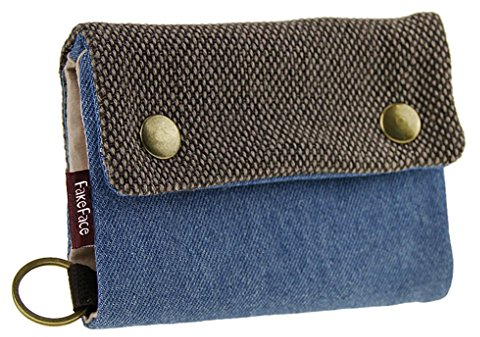 Liying Neu Geldbeutel Geldbörse Portemonnaie mit Geldklammer,Canvas Herren-Portmonee,Herrenbörse,Kreditkartenetui,Brieftasche,Geldtasche mit RFID-Blocker