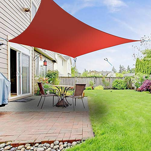 Green Bay Sun Sail Shade Canopy Awning for Outdoor Patio Garden 3mx3m Square in Terracotta