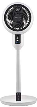 Beper P206VEN160 Ventilatore a Piantana Multidirezionale, Circolatore di aria, Design Moderno, Testa inclinabile, con Timer e Telecomando, 3 Velocità, Multidirectional Fan