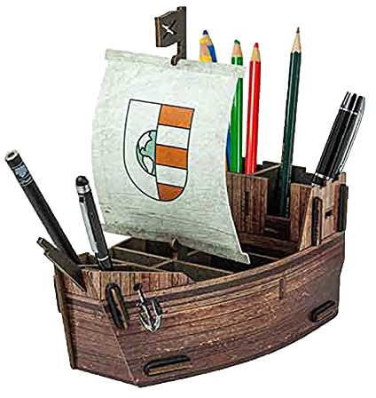 NEU Werkhaus Stiftebox Segelschiff Kogge Schiff