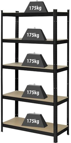 Toolcraft KCT20CP Schwerlastregal 175 kg (B x H x T) 90 x 1.8 x 40 cm Metall, Hartfaser Anthrazit/Schwarz Hartfaserplat