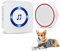 ChunHee Dog Door Bell - Doggie Doorbell Puppy Training - Dog Bells Toilet Training Smart Buttons Dog Clicker Operating at 500Feet with 55 Melodies 5 Volume Levels Velcro Installation 1Receiver 1 Bell