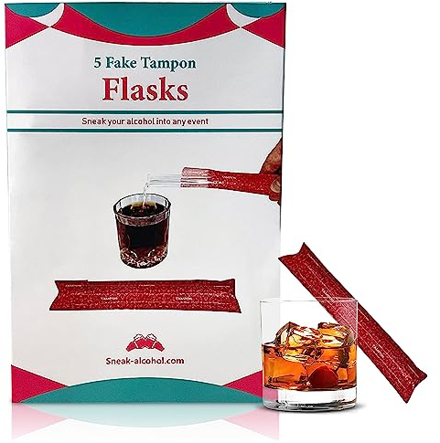 Secret Flasks – Flasque tampon – Capacité de 5 boissons – La flasque secrète la plus cachée