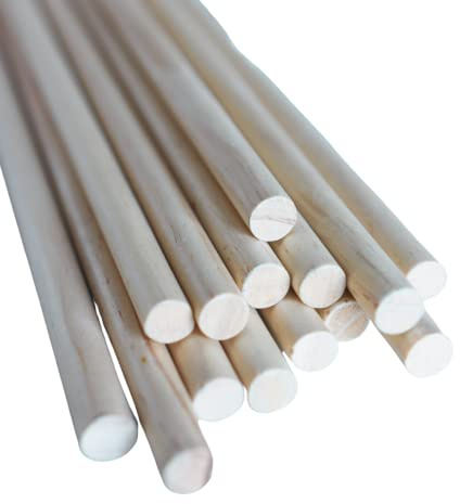 Food Safe Wooden Cake Dowels - Pack of 12