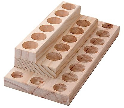 Baluue Dreilagiges Holz-aufbewahrungsregal Für Schreibtische Aufbewahrungsbox Für Ätherische Öle Aus Massivholz Organizer Für Schreibtische Holz-displayständer Für Ätherische Öle