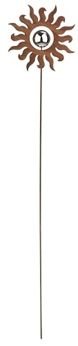 Kobolo Gartenstecker Freya Metallstecker in Rostoptik mit 148 cm