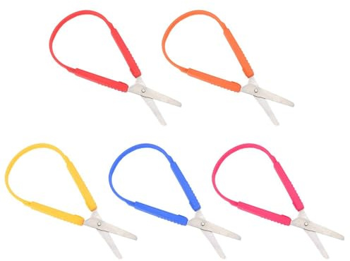 5 stycken ringsax, barnsax, gör-det-själv-konsthantverkstillbehör, pappersskärverktyg, kreativ designsax.