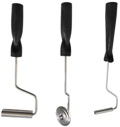 Rodillo de laminado de fibra de vidrio: rodillos de aleación de aluminio liviano, kit de herramientas de fibra de vidrio 3x | Juego de rodillos de burbujas laminadas de alta resistencia, kit de herram