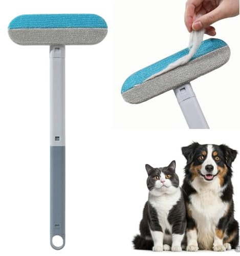 3 In 1 Tierhaarentferner 2025 Neuer Katzenhaarentferner Hundehaarentferner Fusselrolle Tierhaare Fusselbürste für Kleidung Teppiche Bettwäsche Möbel Multifunktions Pet Hair Remover (1)