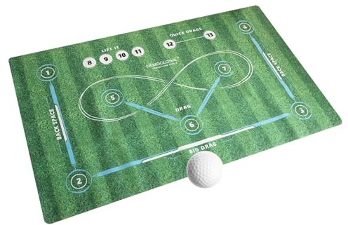 NEMOGLOBAL Feldhockey-Trainingsmatte, Indoor-/Outdoor-Hockeyausrüstung für alle Altersgruppen, rutschfeste Oberfläche mit Tragetasche für Hockey-Trainingsbegeisterte, 150 x 90 cm, Grün, 150 x 80 cm
