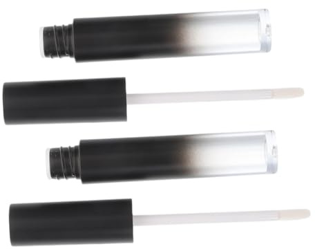 IWOWHERO Leere Lipgloss Tuben Rund 2 Stück Dicke Selbstgemacht Lipgloss Behälter Langlebig Nachfüllbar für Reisen und Make Up