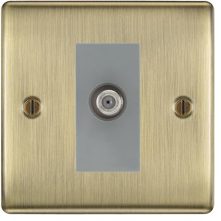 BG Nexus Metal Antique Brass Satellite Socket NAB64G