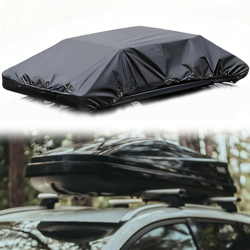 Roof Box Cover, Waterproof Car Luggage Rack Cover with Draw Rope | Universal Dust Sun Resistant Anti-aging Rooftop Cargo Protective, for Most Vehicle Top Rack Models