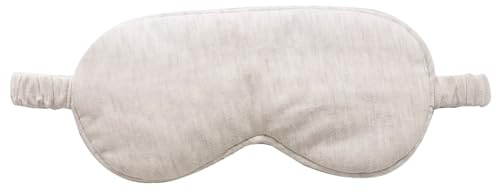 Schlafmaske, Augenmasken zum Schlafen, beige Schlafmaske aus Bio-Baumwolle, leicht und bequem, elastische Augenmaske zum Schlafen in der Nacht, auf Reisen, geeignet für Männer und Frauen für den tägl