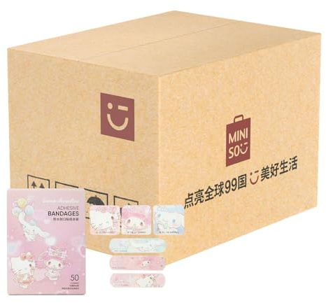 Adhesive Waterproof Bandages Pink 40pcs (Box of 6) – Flexible Breathable Plasters for Minor Cuts and Wounds, Everyday First Aid Protection