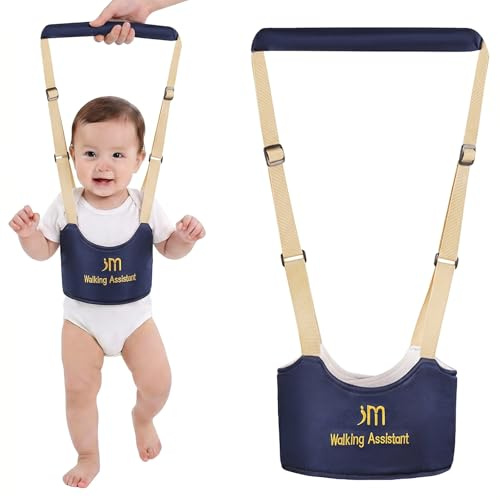 WUMZIRA Bretelle Primi Passi per Bambini 6-18 Mesi, Assistente alla Camminata Regolabile e Traspirante, Imbracatura di Sicurezza per Imparare a Camminare, Guinzaglio per Bambini, Blu Scuro