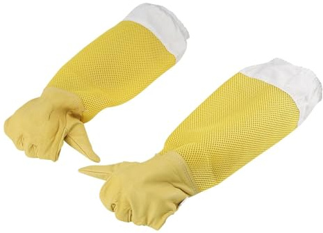 2st Biodlarskyddshandskar,Biodlarskyddshandskar andas | Slitstarka biodlarhandskar, säkerhetsskydd, andningsbart nätmaterial, praktiska biodlingsmaterial