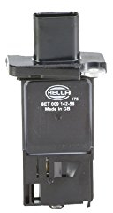 HELLA 8ET 009 142-581 Medidor de la masa de aire - 4polos - atornillado - sin tubo de admisión