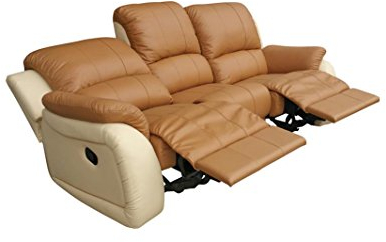 Mapo Möbel Voll-Leder Fernsehsofa Relaxsofa 3-Sitzer 5129-3-04-317