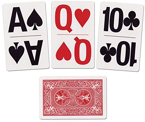 Jeu 54 cartes Bicycle Large Print (Rouge)
