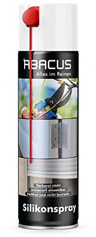 ABACUS® Spray Silicone, Spray de Silicone, Spray lubrifiant, lubrifiant, Anti-grincement - 400 ML (3050)