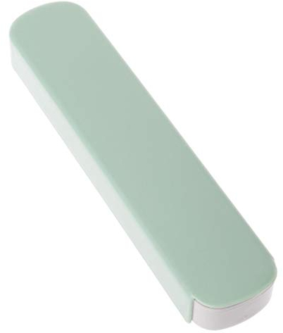 Xuniu Boîte de rangement pour couverts de table - Étui de voyage pour papeterie, baguettes, cuillère, fourchette - Vert nordique - 19,5 x 4,1 x 2,3 cm