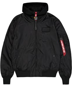 Alpha Industries MA-1 TT Hood Bomberjacka för män Black/Black