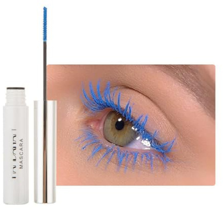 Allbestaye Bunt Wimperntusche Wasserfest Feiner Pinsel Grün Schwarz Weiß Wimpern Long-lasting