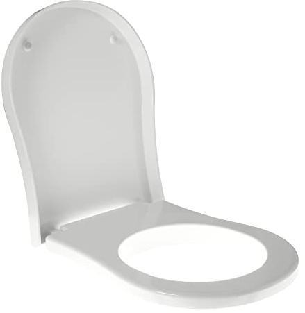 idrotop Abattant WC pour Nissan Design Pixel, Blanc, Fermeture Normale ou Soft Close, Résistant aux Chocs et aux Rayures, Fabriqué en Italie