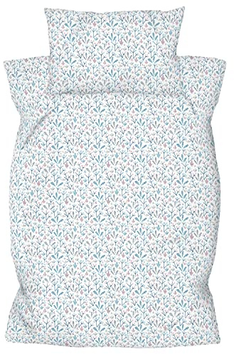 Amilian Kinderbettwäsche Kinder Bettwäsche Babybettwäsche für Baby Bettbezug 100 x 135 cm, Kopfkissenbezug 40 x 60 cm, 2-teilig, 100% Baumwolle, mit Hotelverschluß