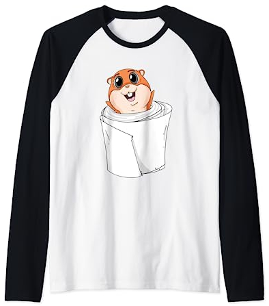 Hamster Toilettenpapier Klopapier lustig Raglan