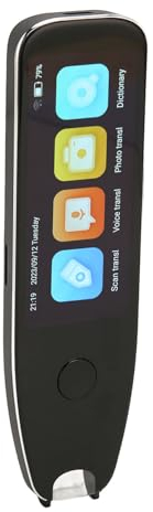 Yunseity Intelligente Sprachboberszergerät 134 Sprachen, OCR-Stiftscanner-Lesgerät mit 3.46-Zoll-Touchscreen, Geeignet für Sprachlerner, Legasthenie, Unterstüttt WLAN