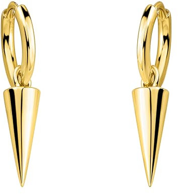 SOFIA MILANI - Damen Ohrringe 925 Silber - vergoldet/golden - Spitze Creole - E2508