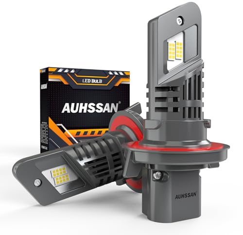 H13 LED-lampor, 100W 20000LM LED-strålkastare H13, 500 superljusa 6 500 K vit, halvljus eller helljus, 500 % ljusare trådlös plug and play, mini-ersättningslampor bil, 2 stycken