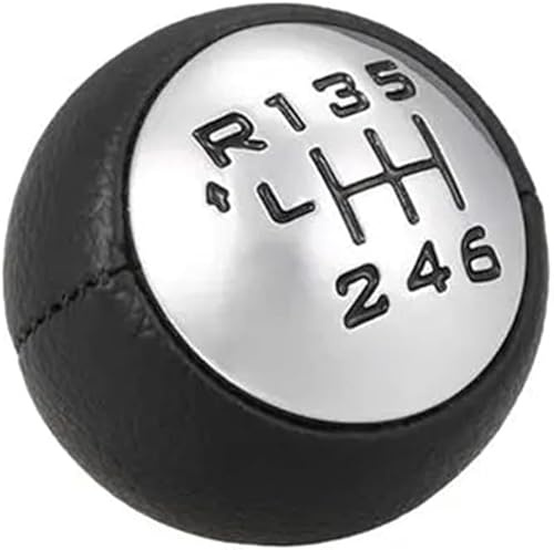 ZISONIX Pommeau de Levier de Vitesse de Voiture 6 Vitesses pour Peugeot 307 308 3008 407 5008 807 pour Partenaire Tepee pour Citroen C3 (A51) C4 Picasso C8