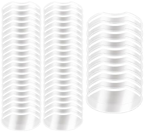 JCUGSBS 50PCS Salon Shield, Copertura del Viso da Parrucchiere Forniture per Barbiere Maschera Trasparente Protezioni per Gli Occhi Protezione Viso Doccia, Trucco Extension Ciglia