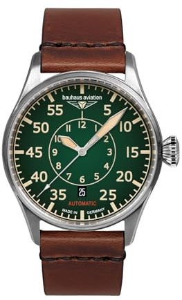 Bauhaus Herrenuhr Aviation CT-BHA Automatik Braun/Grün 2756-4
