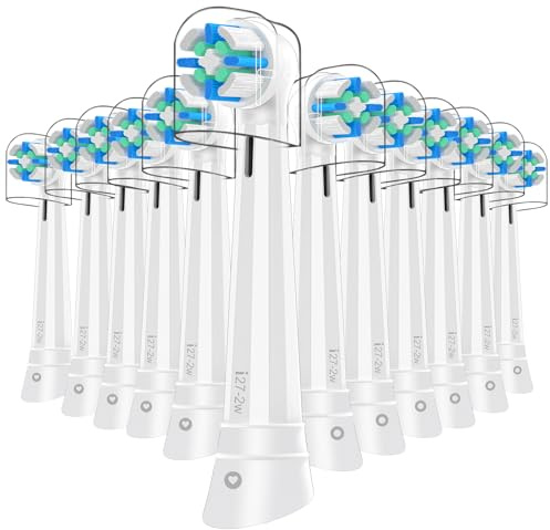 12 Stück Aufsteckbürsten Kompatibel mit Oral B IO 3N/3/4/5/6/7/8/9/10 Series Zahnbürste Elektrische, IO Zahnbürste Aufsätze Kompatibel mit Oral B für gute Reinigung und Schutz der Zähne (Weiß)