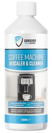 Universal Coffee Machine Descaler and Cleaner - 500ml Powerful Decalcifier Descaler Liquid and Cleaning Kit Remove Limescale Improves Waterflow and Heat Efficentcy
