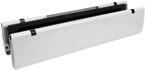 White UPVC 12 Inch Heavy Duty Letterbox – Fits 40-80mm Door Thickness, Durable & Secure Mail Slot Letter Plate